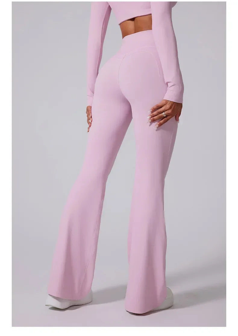 Leggings évasés taille haute, parfaits pour le sport
