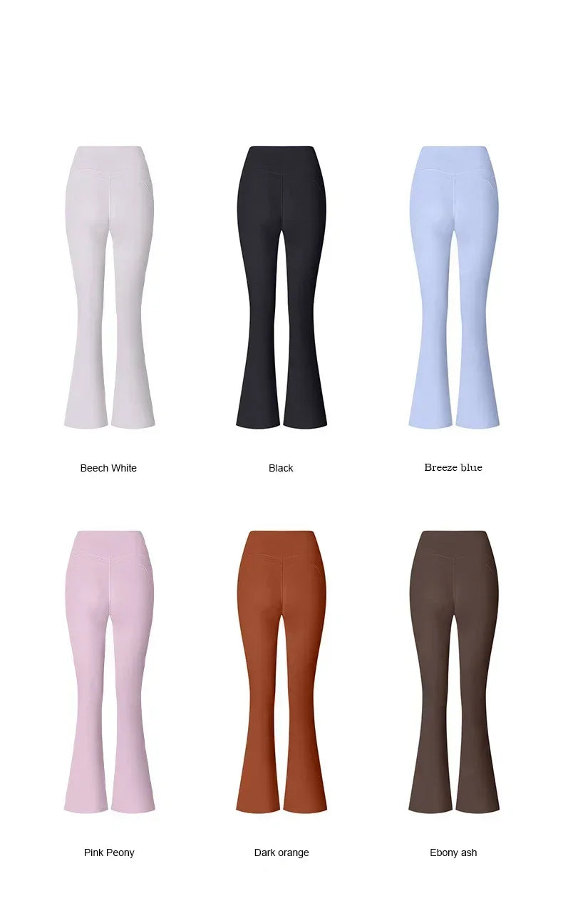 Leggings évasés taille haute, parfaits pour le sport