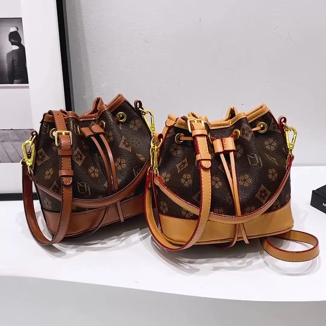 Sac de luxe élégant avec cordon de serrage et bandoulière