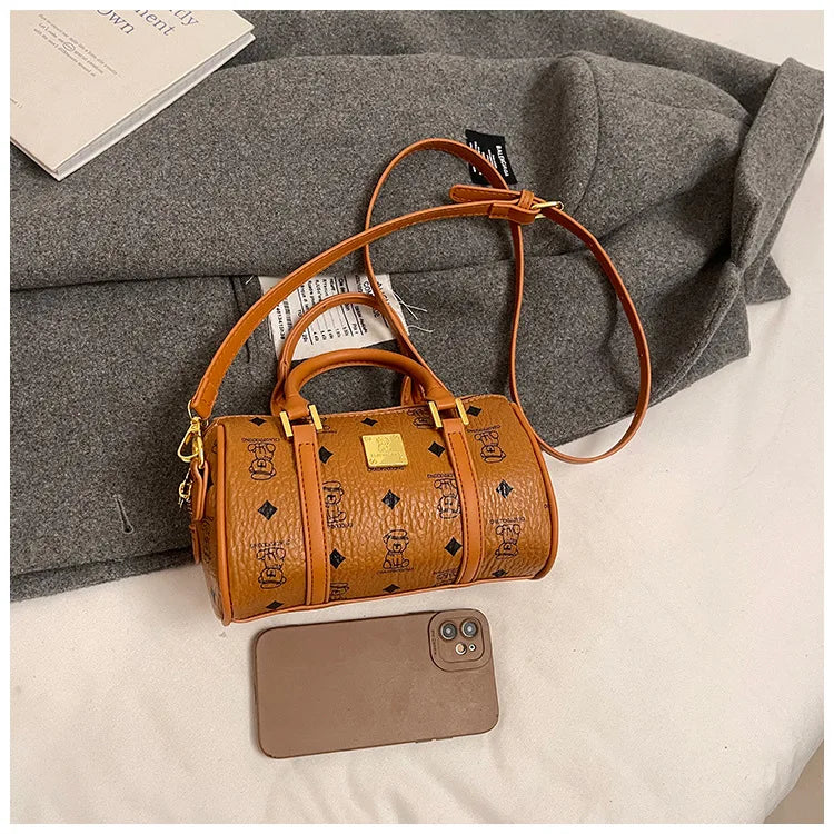 Sac à main en bandoulière brodé en denim
