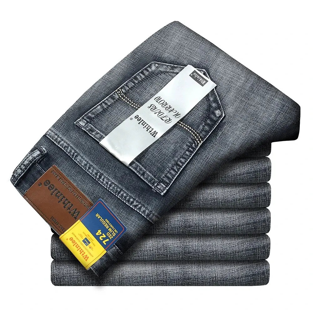 Jeans Homme décontracté droit Stretch