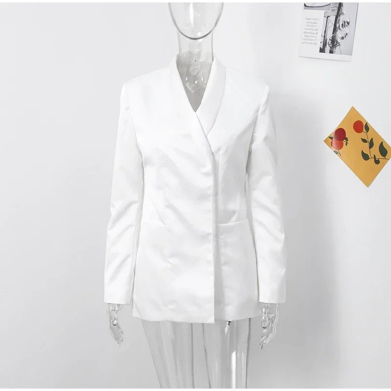 Manteau élégant à col montant pour femme