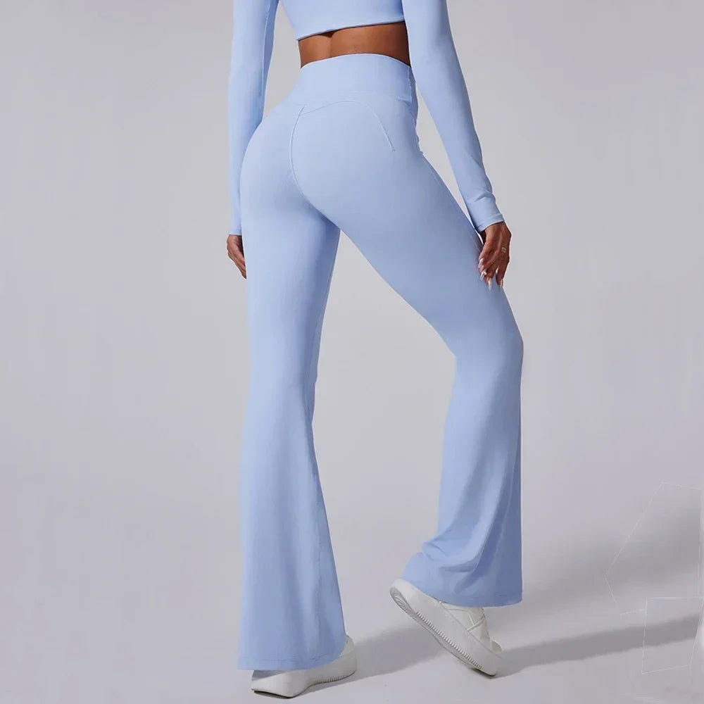 Leggings évasés taille haute, parfaits pour le sport