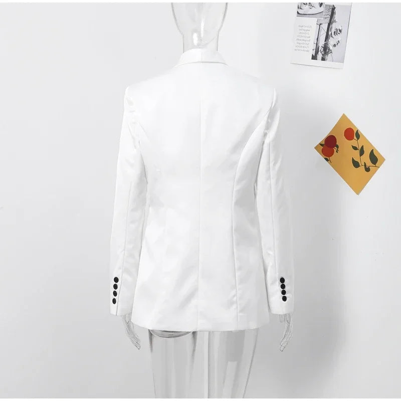 Manteau élégant à col montant pour femme