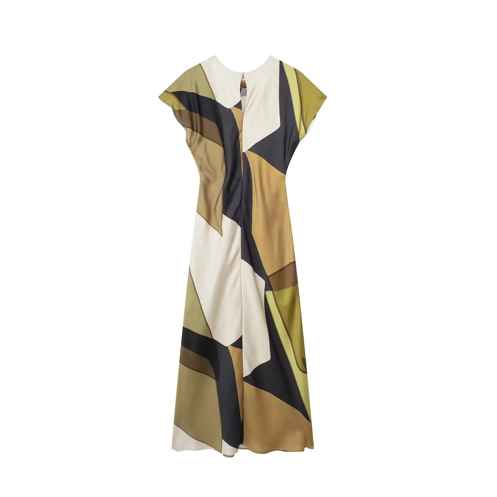 Robe longue imprimée, élégante et raffinée