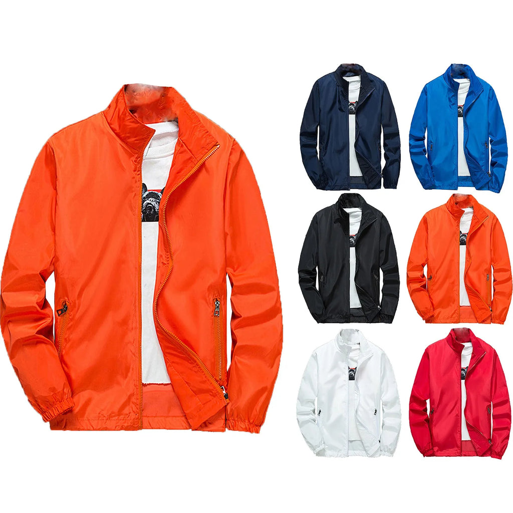 Veste courte ample à col baseball pour homme