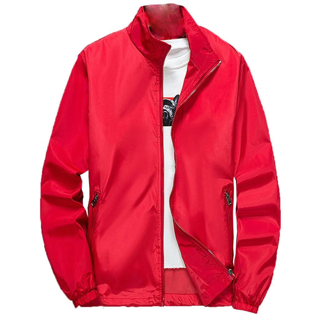 Veste courte ample à col baseball pour homme