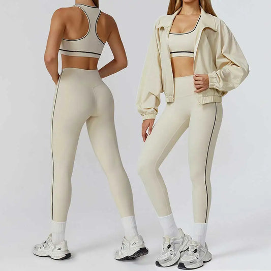 Yoga Set 2/3PCS Sports Outfits Women Clothes Fitness Tracksuit Gym Legging Workout Long Sleeved Female Bra Yoga Suit Sportswear